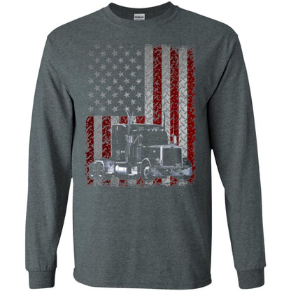 Trucker T-shirt Truck Driver American Flag