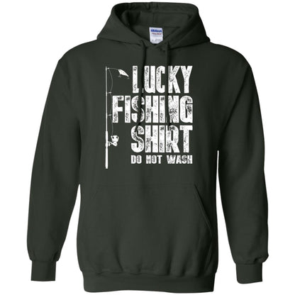 Fisherman T-shirt Lucky Fishing Shirt Do Not Wash Forest Green