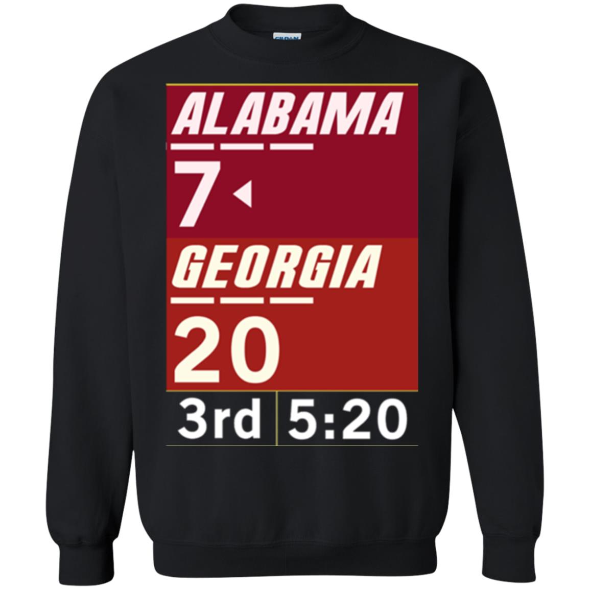 Football Lover T-shirt Alabama 26-23 Comeback Win 2-sided Black