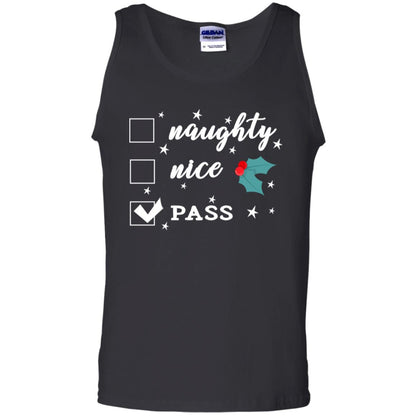 Naughty Nice Or Pass Ugly Christmas Gift Shirt For Mens Or Womens Black
