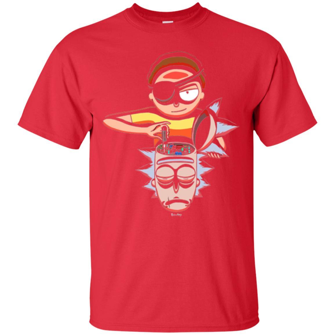 Film T-shirt Cartoon Lover Evil Morty Red