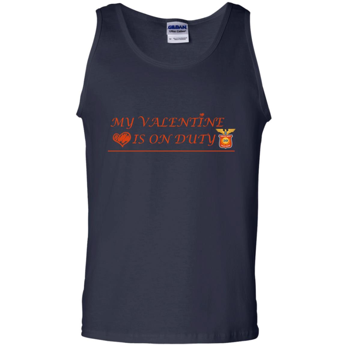My Valentine Is On Duty Police Station Shirt Navy