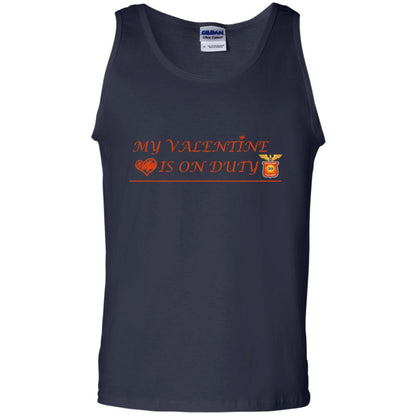 My Valentine Is On Duty Police Station Shirt Navy