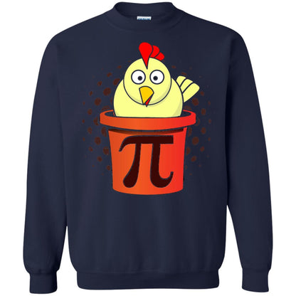 Chicken Pot Pi Funny Math T-shirt Navy