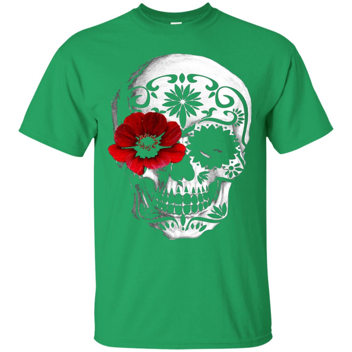 Day Of The Dead Sugar Skull Cinco De Mayo Shirt Irish Green