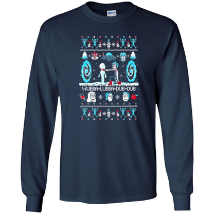 Cartoon T-shirt Build A Snowmorty Navy