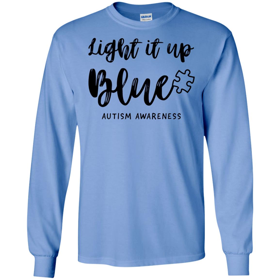 Autism Awareness Shirts Light It Up Blue Carolina Blue