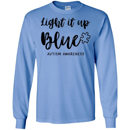 Autism Awareness Shirts Light It Up Blue Carolina Blue