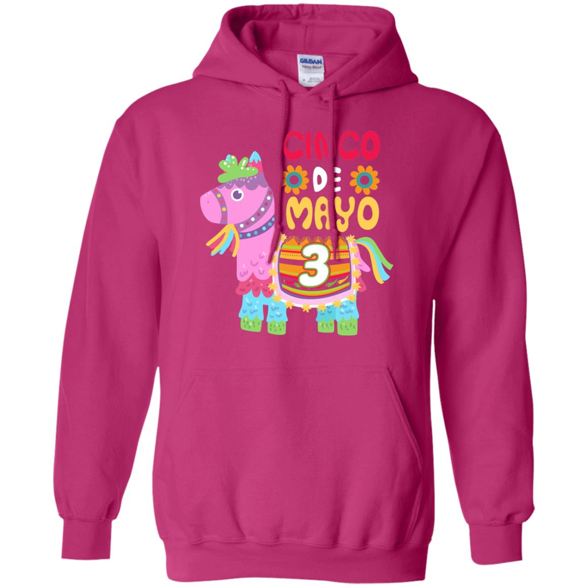 Cinco De Mayo Pinata Jockeys Horse Race 3rd Birthday T-shirt Heliconia