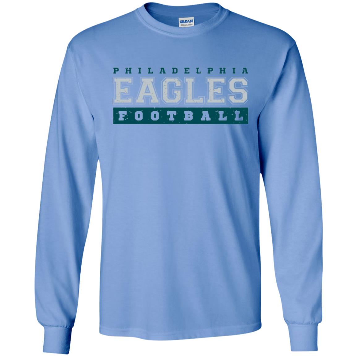 Football Lover T-shirt Philadelphia Football Fly Eagles Fly Collegiate Carolina Blue
