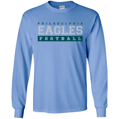 Football Lover T-shirt Philadelphia Football Fly Eagles Fly Collegiate Carolina Blue