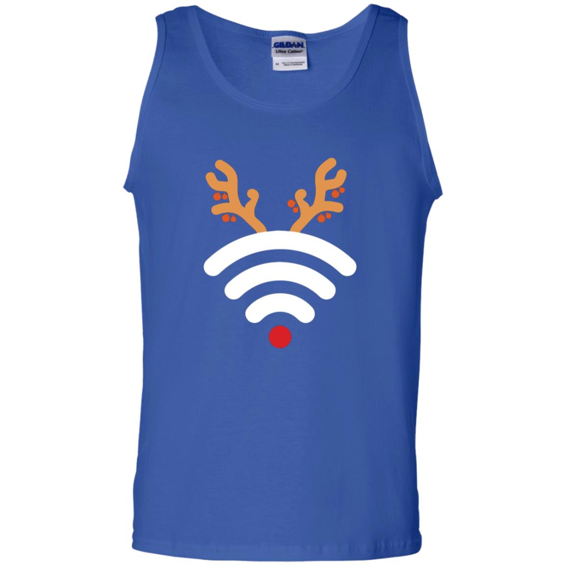 Wifi Signal Symbol Icon Reindeer X-mas Gift Shirt Royal
