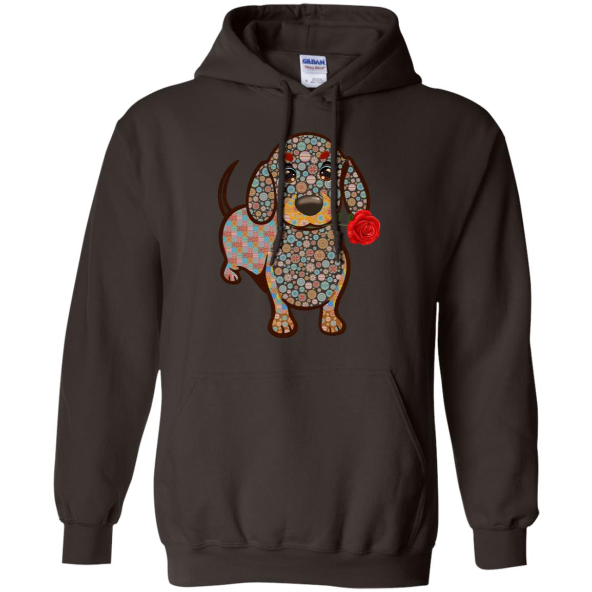 Dachshund Quilts Idea Gift Shirt For Mens Womens Dark Chocolate