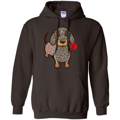 Dachshund Quilts Idea Gift Shirt For Mens Womens Dark Chocolate