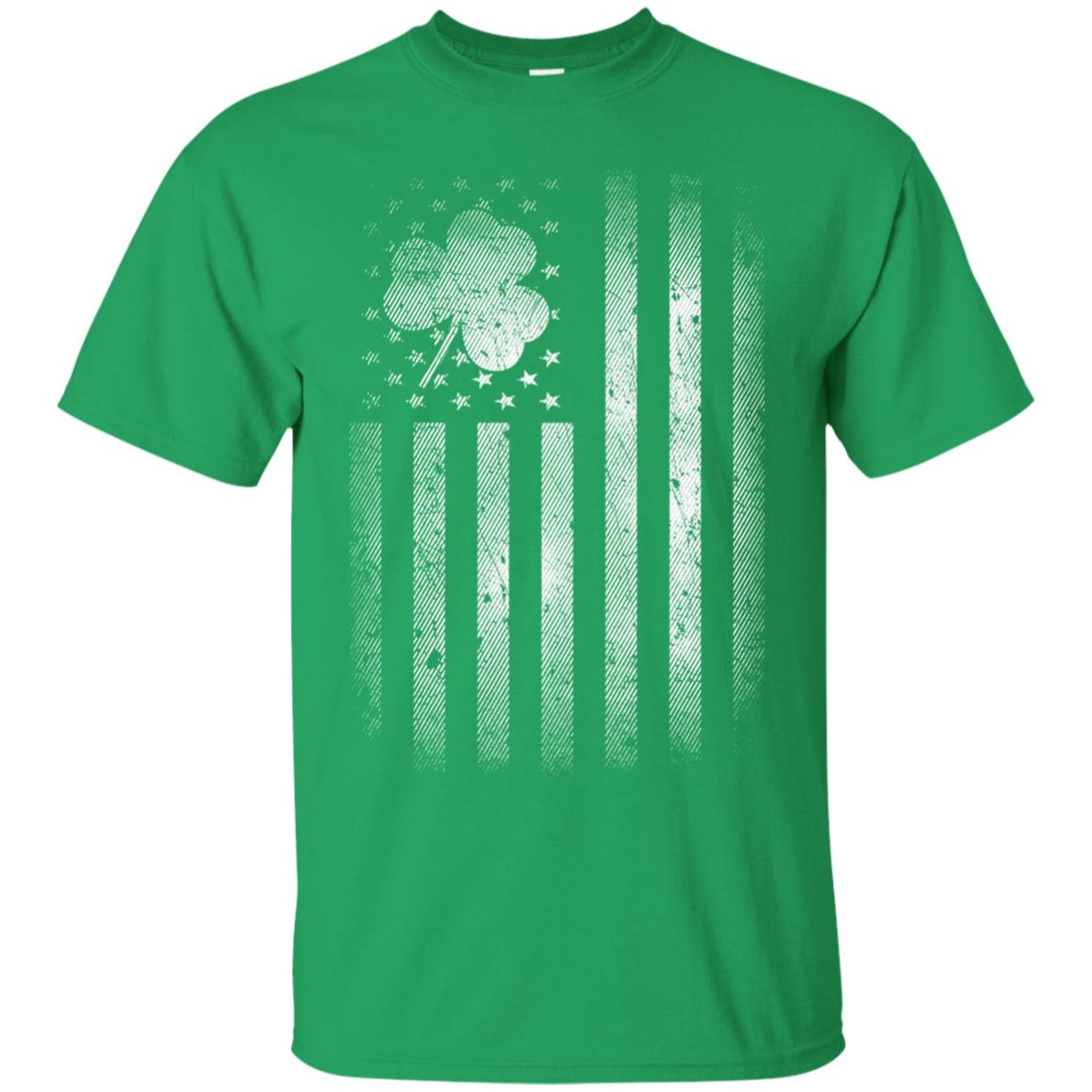 Vintage Irish American Shamrock Flag St Patricks Day T-shirt Irish Green