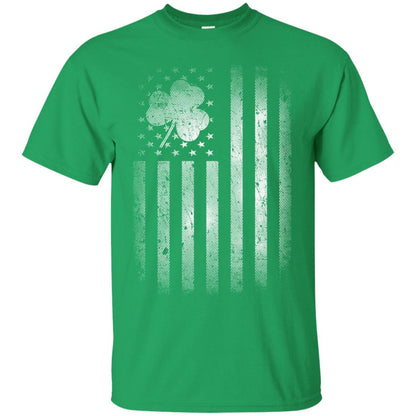 Vintage Irish American Shamrock Flag St Patricks Day T-shirt Irish Green