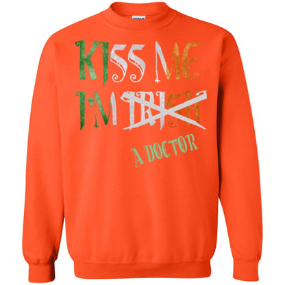 Saint Patrick's Day T-shirt Kiss Me I'm Irish A Doctor Orange