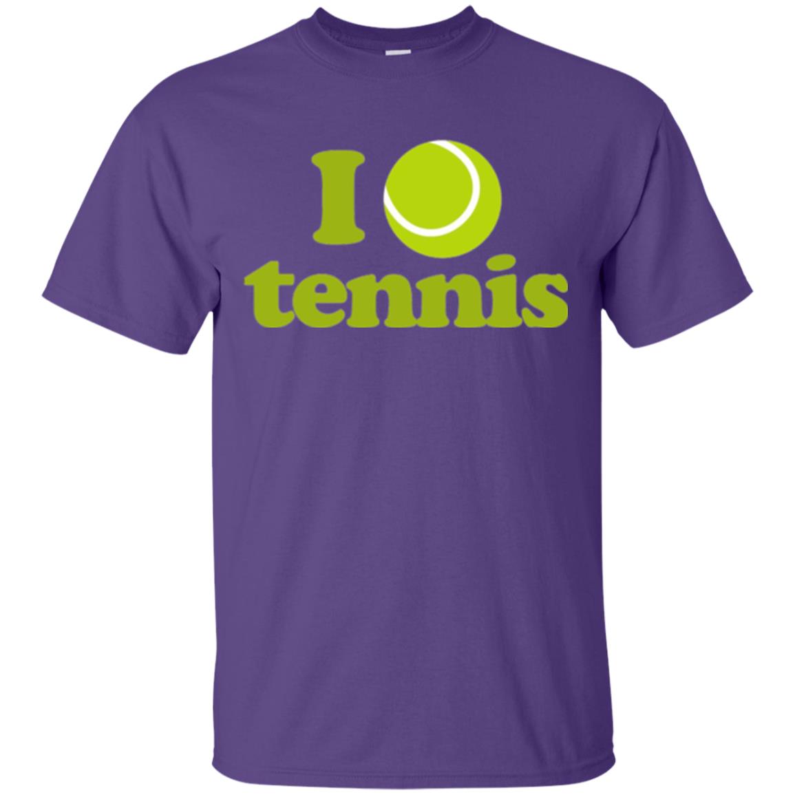 I Love Tennis T-shirt Purple