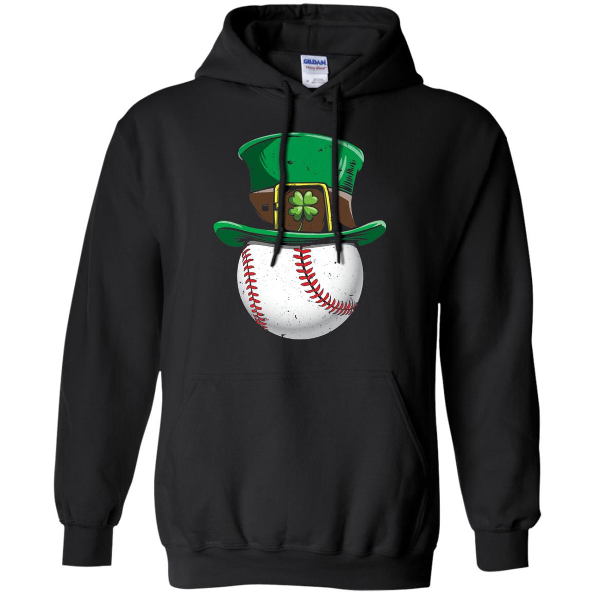 Leprechaun St. Patrick_s Day Baseball Ball T-shirt Black