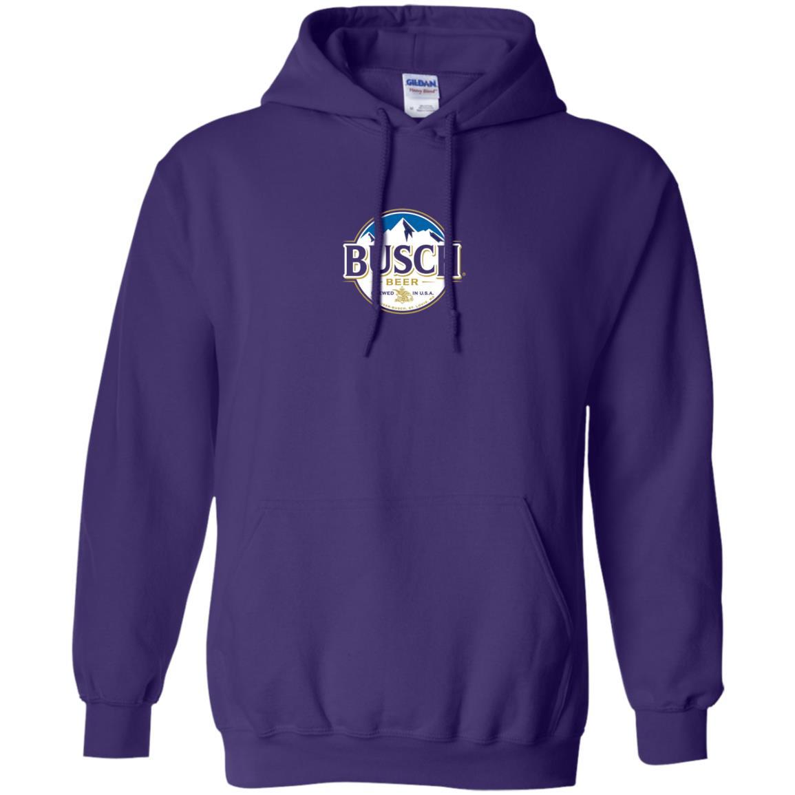 Beer Lovers T-shirt Busch Beer Purple