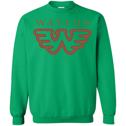 Waylon Jennings Flying W Logo Shirt Irish Green