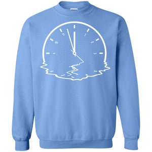 Alzheimer's & Dementia Awareness Funny Clock Gift ShirtG180 Gildan Crewneck Pullover Sweatshirt 8 oz.