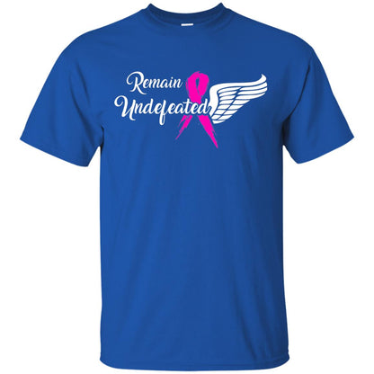 Breast Cancer T-shirt Remain Undefeated Royal