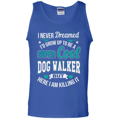 Funny Dog Walker T-shirt Super Cool Dog Walker Royal