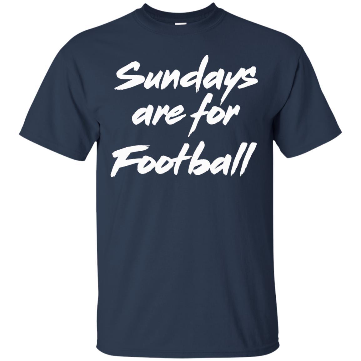 Football Lover T-shirt Sundays Are For Football Navy