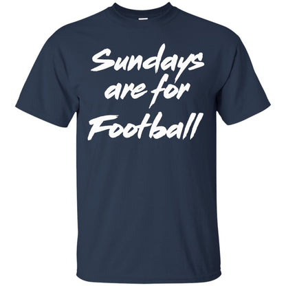 Football Lover T-shirt Sundays Are For Football Navy