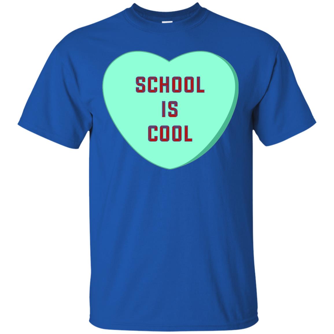 School Is Cool Teacher Valentine_s Day T-shirt Royal