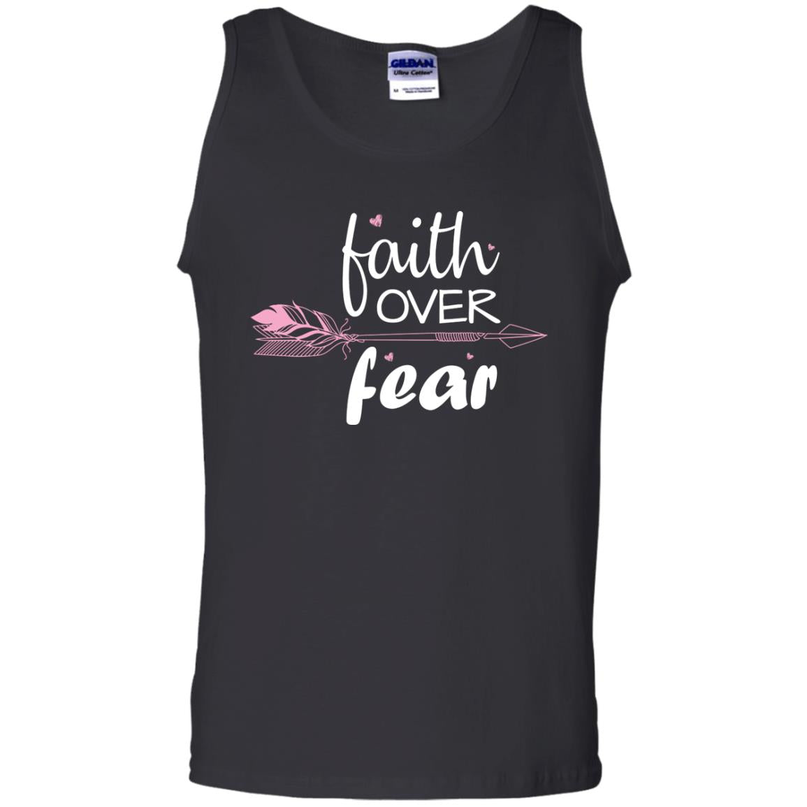 Faith Over Fear Arrow Christian Shirt Black