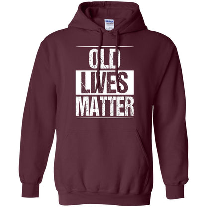 Elderly Seniors T-shirt Old Lives Matter T-shirt Maroon