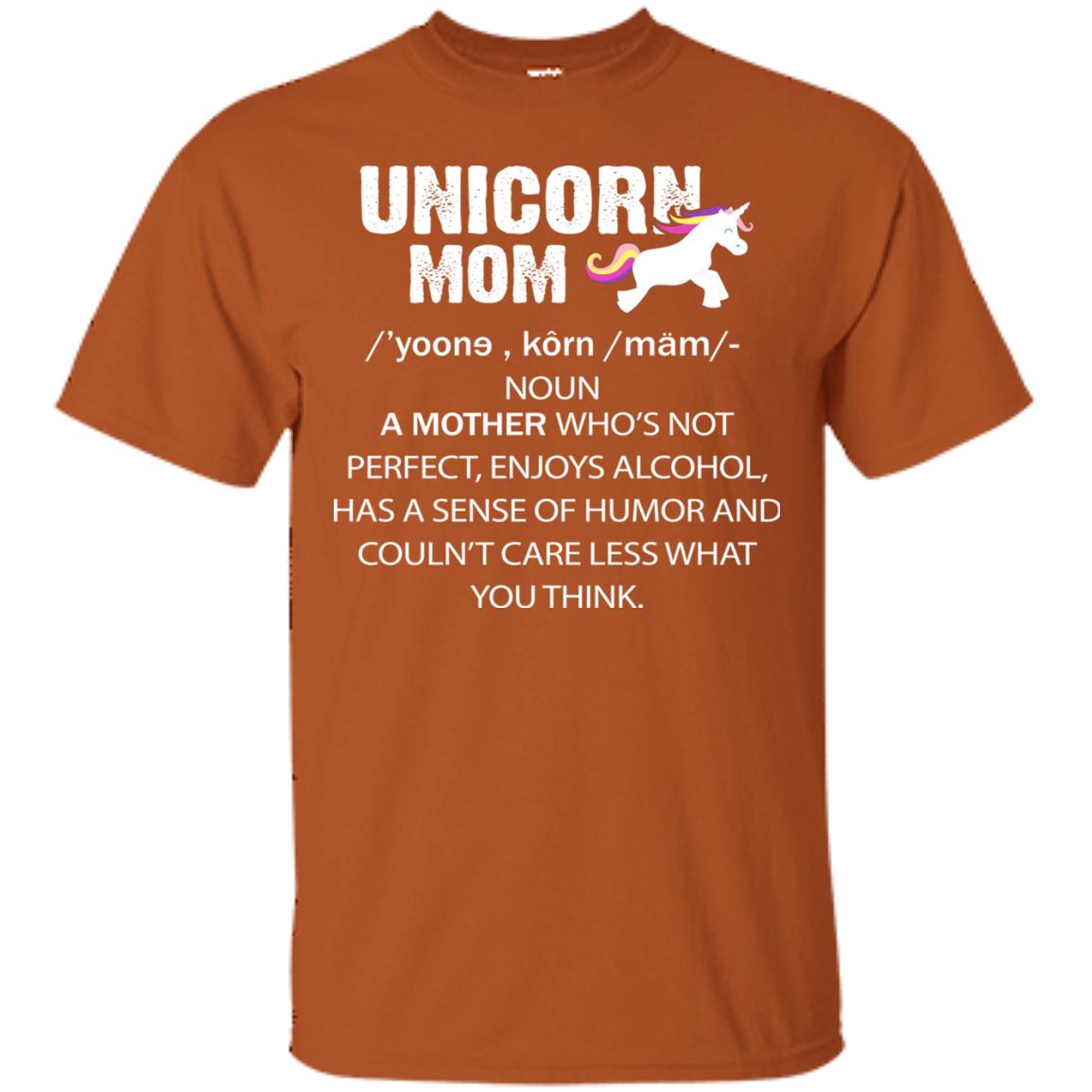 Unicorn Mom Shirt Texas Orange
