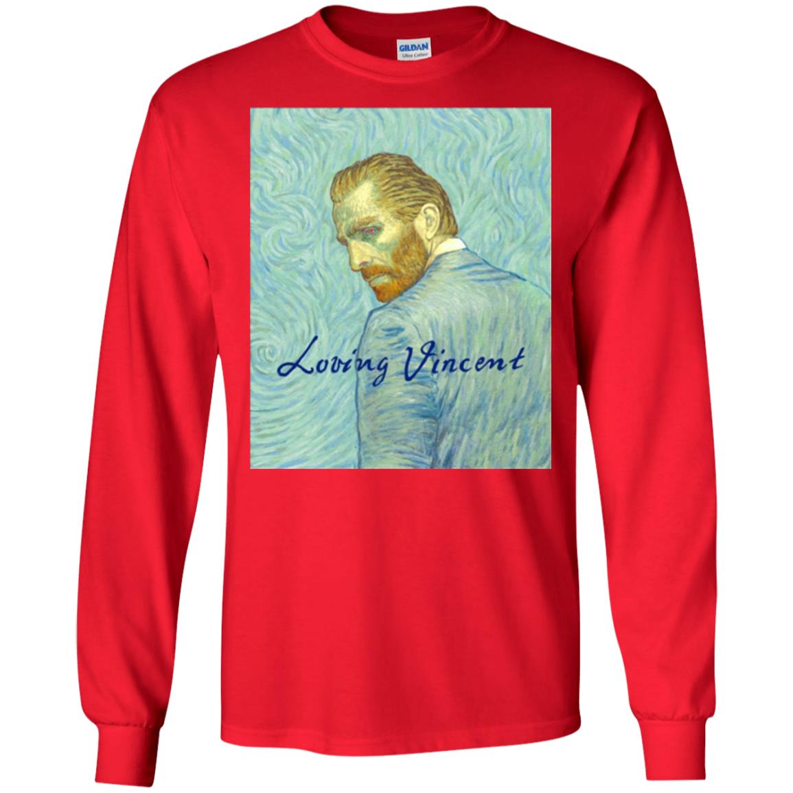 Movie Poster T-shirt Loving Vincent Red