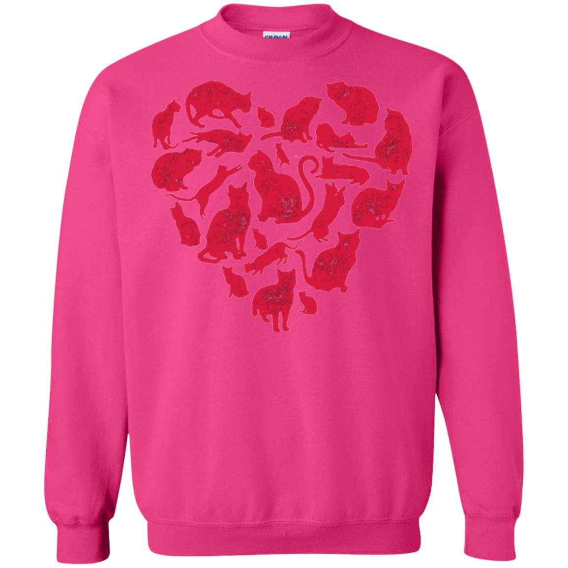 Valentines Day Cat T-shirt Heliconia