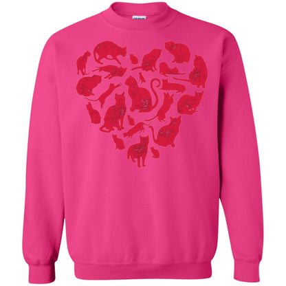 Valentines Day Cat T-shirt Heliconia