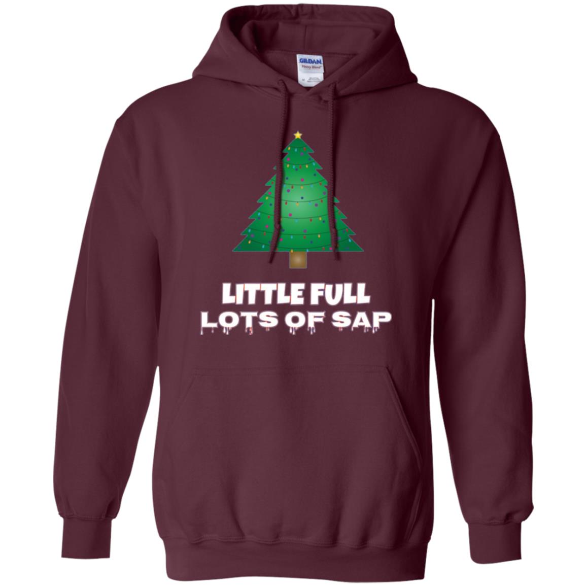 Christmas T-shirt Little Full Lots Of Sap Maroon