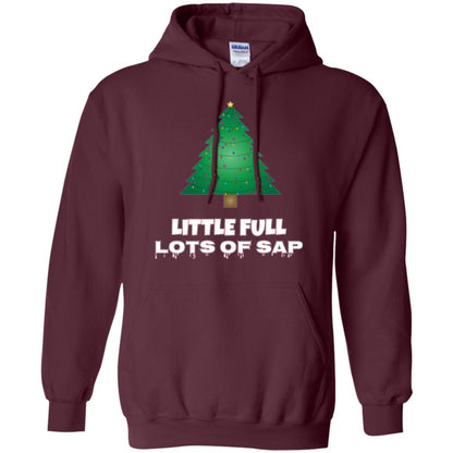 Christmas T-shirt Little Full Lots Of Sap Maroon