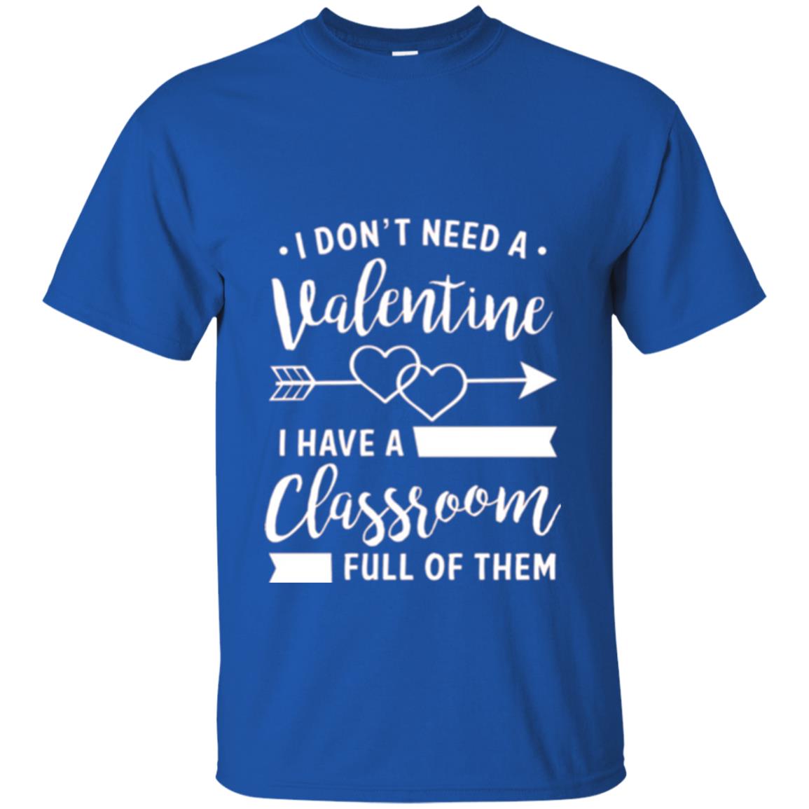 Teacher Valentine_s Day T-shirt A Classroom Full Of Heart Royal