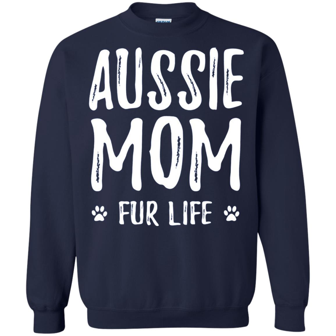 Aussie Mom Fur Life T-shirt Navy
