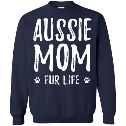 Aussie Mom Fur Life T-shirt Navy
