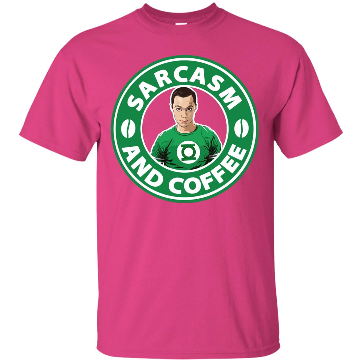 Sarcasm And Coffee T-shirt Heliconia
