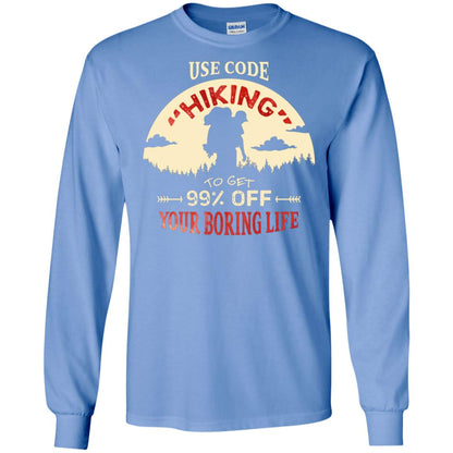 Use Code Hiking To Get 99% Off Your Boring Life Shirt Carolina Blue