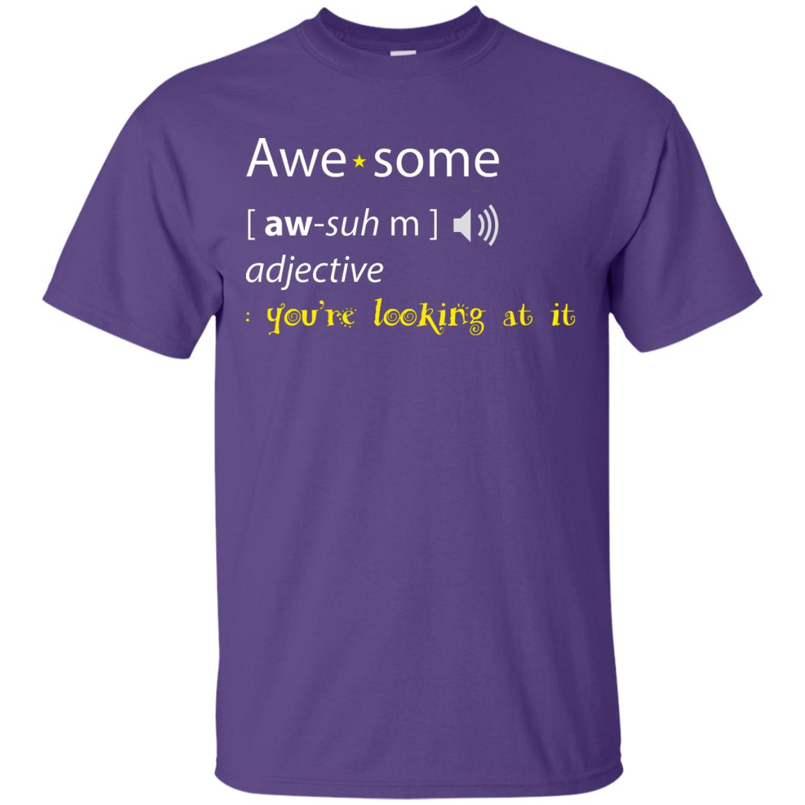 Awesome You_re Looking At It Cool Shirt For Boys Or Girls Purple