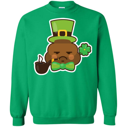 Saint Partick_s Day T-shirt Leprechaun Poop Emoji With Patrick Hat Irish Green