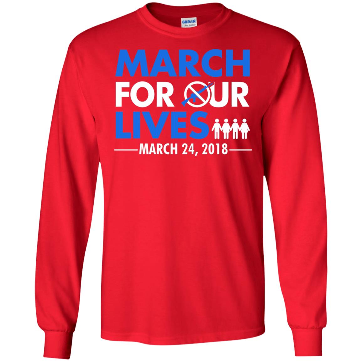 March For Our Lives March 24 2018 Gun Control T-shirt Red