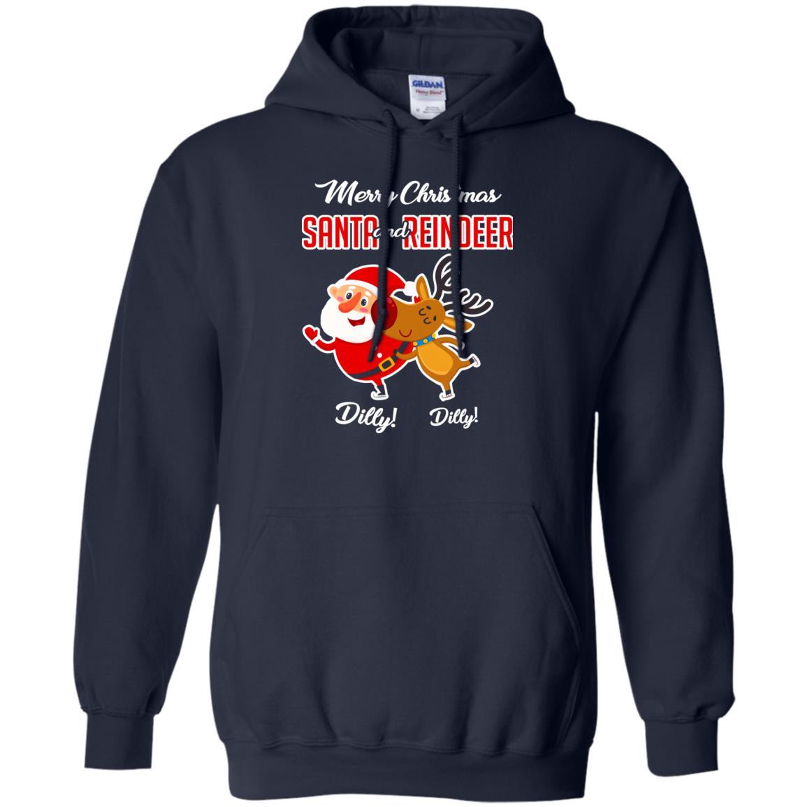 Christmas T-shirt Merry Christmas Dilly Dilly Navy