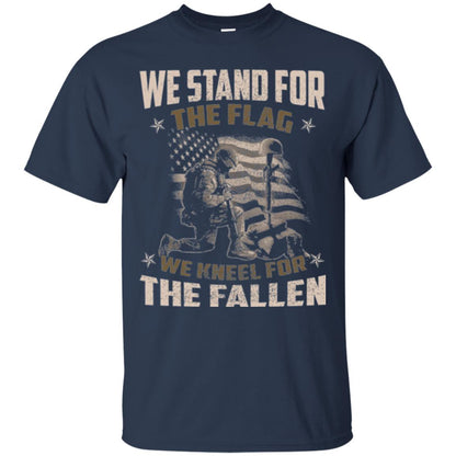 Veteran T-shirt We Stand For The Flag, We Kneel For The Fallen Navy