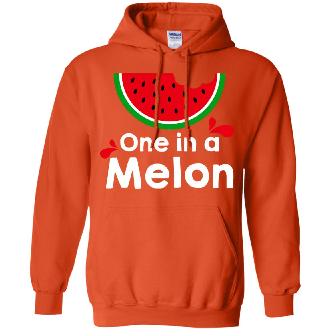 One In A Melon Watermelon Funny Fruit Pun Shirt Orange